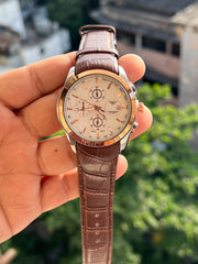Tissot-White-Dial-Chronograph-Subdials-Rose-Gold-Bezel-First-Copy-Watch