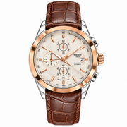 Tissot-Couturier-Chronograph-Rose-Gold-Brown-Leather-First-Copy-Watch-Anzoro