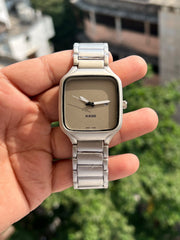 Rado-True-Square-Grey-Dial-Silver-Hands-Date-Window-Quartz-First-Copy