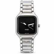 Rado-True-Square-Quartz-Black-Dial-Silver-First-Copy-Watch-Anzoro