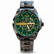 Armani-Exchange-Skeleton-Automatic-Green-Dial-Gunmetal-First-Copy-Watch-Anzoro
