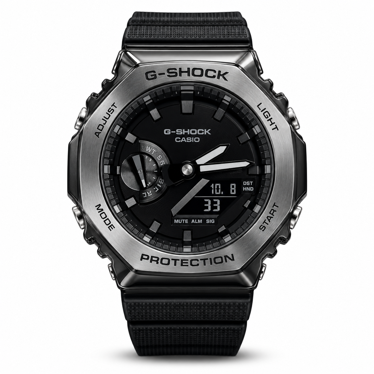 Casio-G-Shock-GM2100-Metal-Oak-Black-Dial-Resin-Strap-First-Copy-Watch-Anzoro