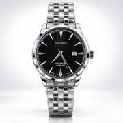 Seiko-Presage-Cocktail-Time-Quartz-Black-Dial-Silver-First-Copy-Watch-Anzoro