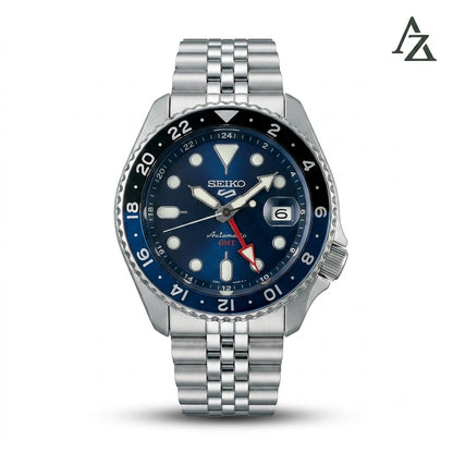 Seiko 5 Sports GMT Watch SSK003K1 – First Copy | Master Copy Quality | Blue Dial, Blue & Black Bezel