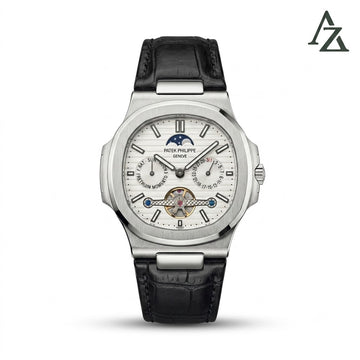 Patek Philippe Style Watch – First Copy | Master Copy Quality | Octagonal Bezel, Dark Alligator Leather Strap