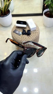 Ray-Ban 2140 Tiger Black First Copy Sunglasses 45-Degree Angle View - Anzoro