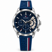 Tommy Hilfiger style blue skeleton first copy watch