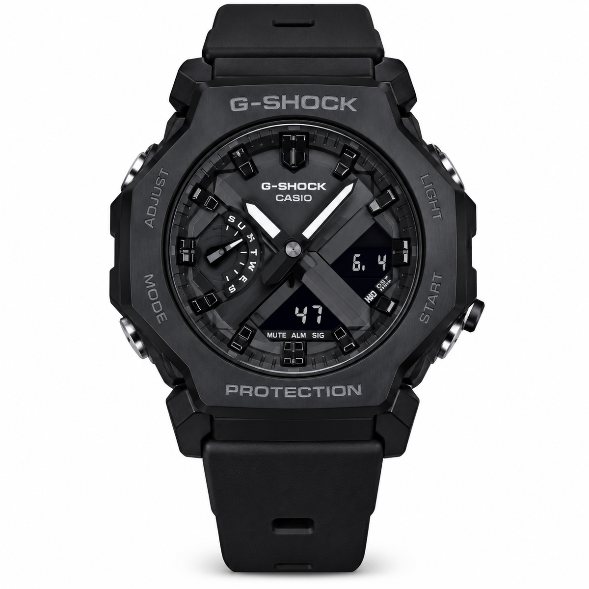 G-Shock GA-2100 style black analog digital first copy watch