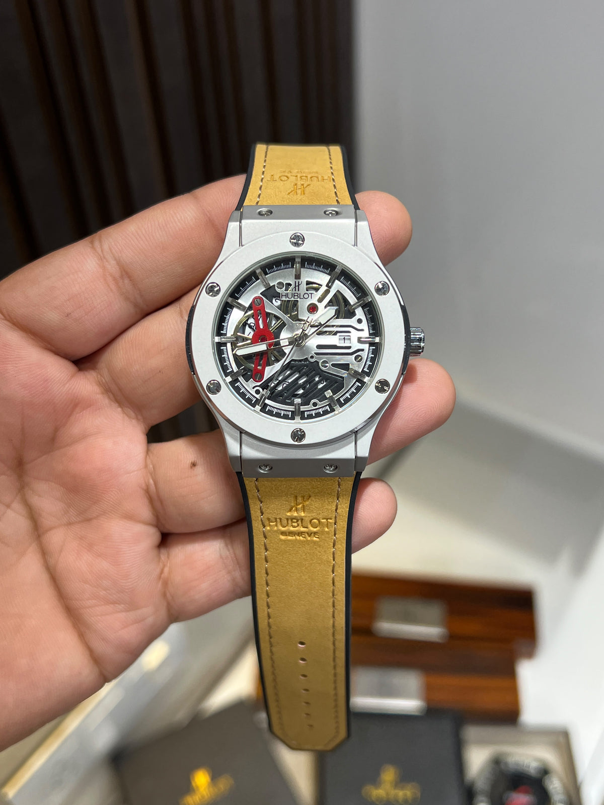 Hublot skeleton watch