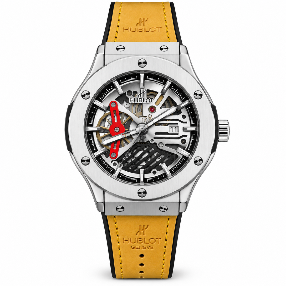 Hublot Aerofusion style skeleton watch
