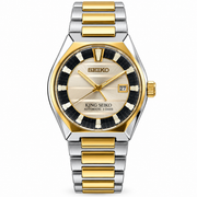 King Seiko style first copy swift movement watch with champagne dial