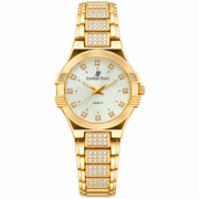 Audemars Piguet Royal Oak style gold-tone first copy watch with elegant dial