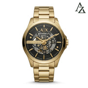 Armani-Exchange-AX2419-Gold-Skeleton-Front-View