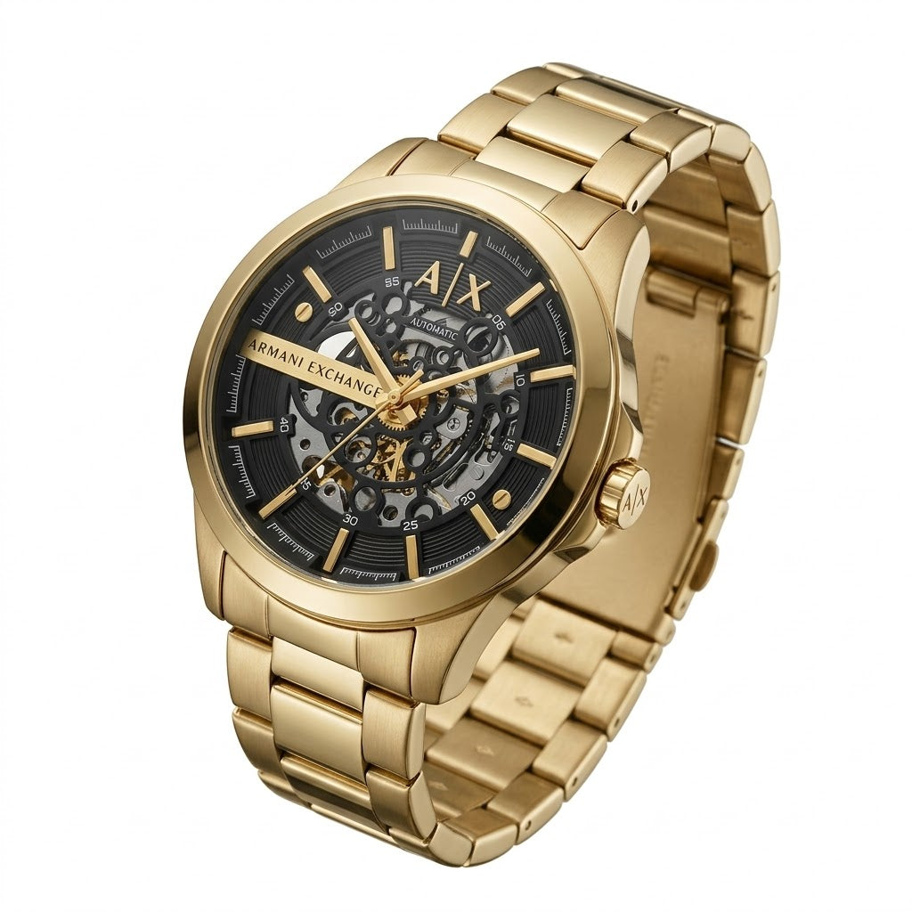 AX2419-Gold-Dial-Mechanical-Movement-Close-Up