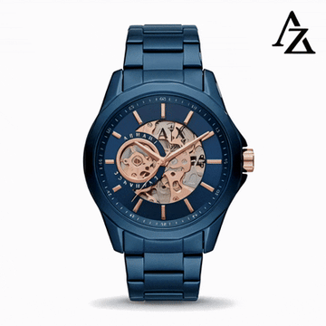 Armani Exchange AX2457 Blue Dial Automatic Stainless Steel Watch - 7A Master Quality