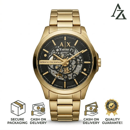 Armani-Exchange-Gold-Stainless-Steel-Chain-Detail