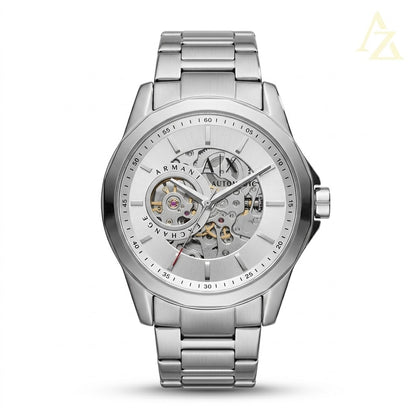 Armani-Exchange-White-Dial-Automatic-Front-View