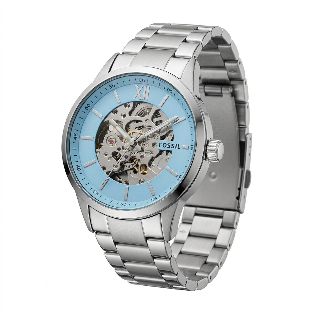 Fossil-Townsman-Silver-Stainless-Steel-Chain-Detail