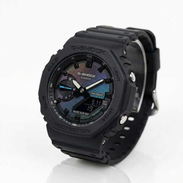 Casio G-Shock GA-2100RW-1AER Rainbow Brick Pattern Watch - 7A Master Quality