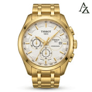 Tissot-Couturier-1853-Gold-Chronograph-Front-View