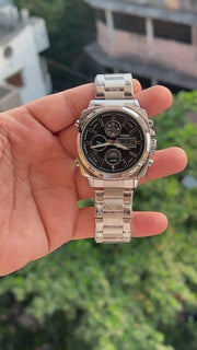 Fossil-Machine-Silver-Stainless-Steel-Case-Push-Buttons-First-Copy-Anzoro