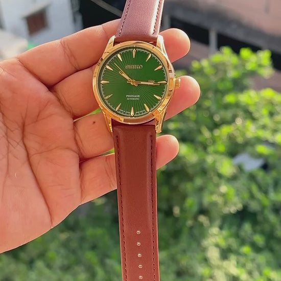 Premium-inspired classic dress watch with date display by ANZORO