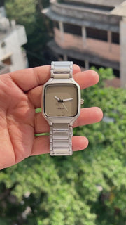 Rado-True-Square-Brushed-Silver-Stainless-Steel-Case-Crown-First-Copy-Anzoro