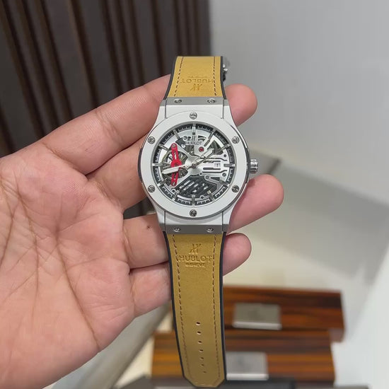Hublot Aerofusion style skeleton watch first copy