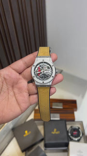 Hublot Aerofusion style skeleton watch first copy