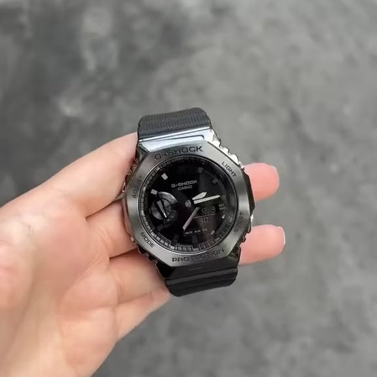 Casio-G-Shock-GM2100-Octagonal-Bezel-Ana-Digi-Black-Dial-First-Copy