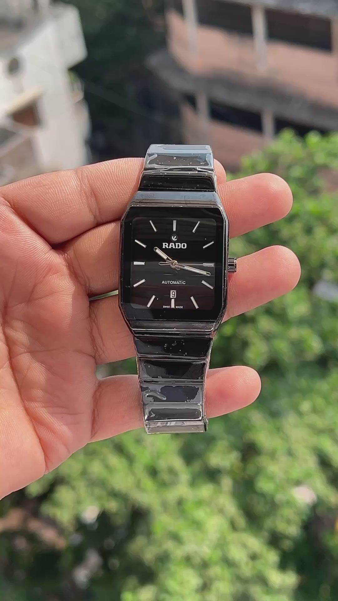 Rado-Anatom-Curved-All-Black-Stainless-Steel-Case-Crown-First-Copy-Anzoro