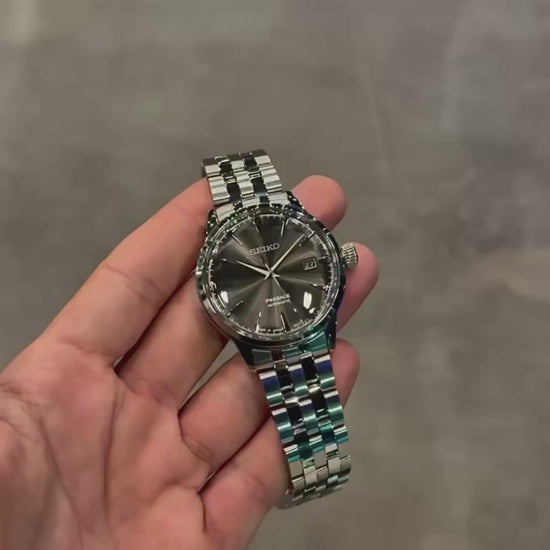 Seiko-Presage-Polished-Silver-Stainless-Steel-Case-Crown-First-Copy-Anzoro