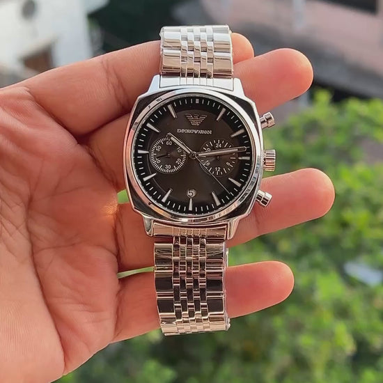 Emporio-Armani-Silver-Stainless-Steel-Case-Pushers-First-Copy-Anzoro