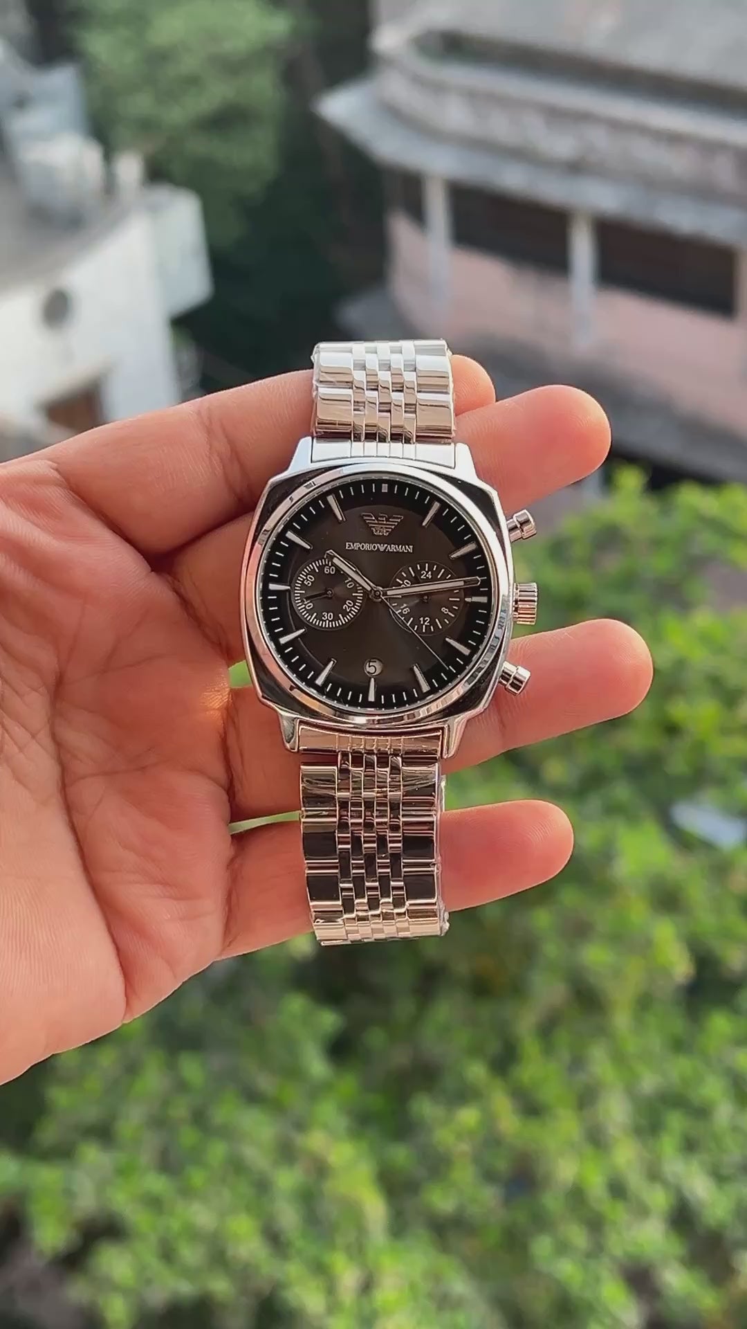 Emporio-Armani-Silver-Stainless-Steel-Case-Pushers-First-Copy-Anzoro